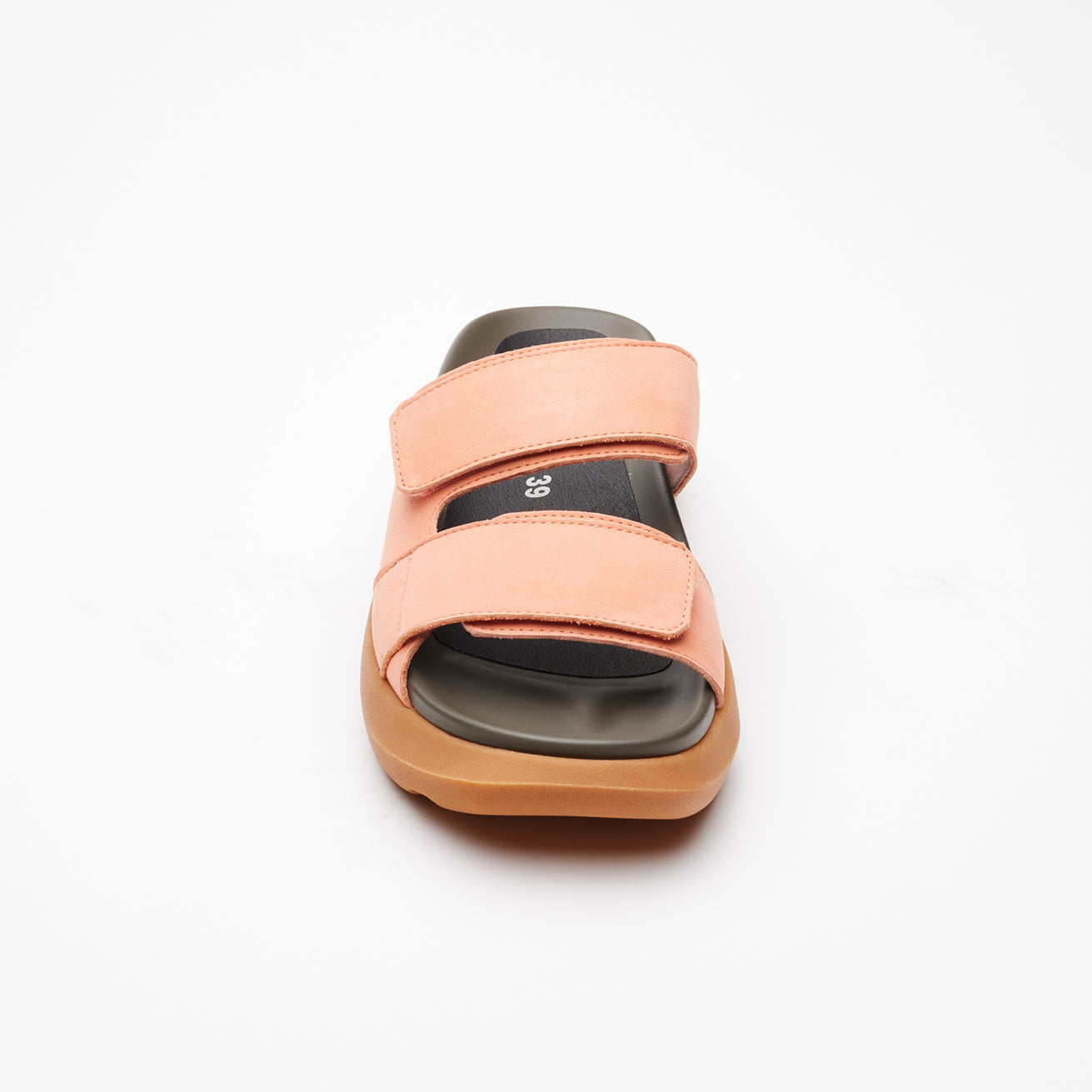 UMA NUBUCK LEATHER SANDAL CORAL PEACH