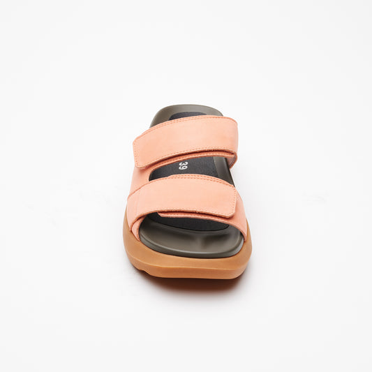 UMA NUBUCK LEATHER SANDAL CORAL PEACH